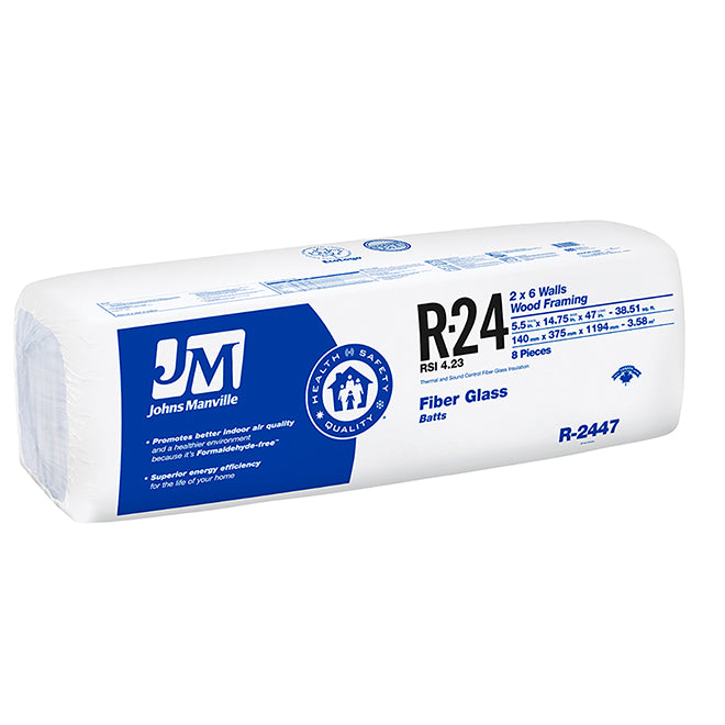 Johns Manville R24 Fibreglass Batt Insulation